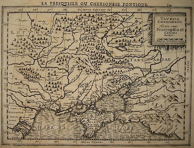 Mercator Gerard - Hondius Jodocus Taurica Chersonesus 1630 Amsterdam 